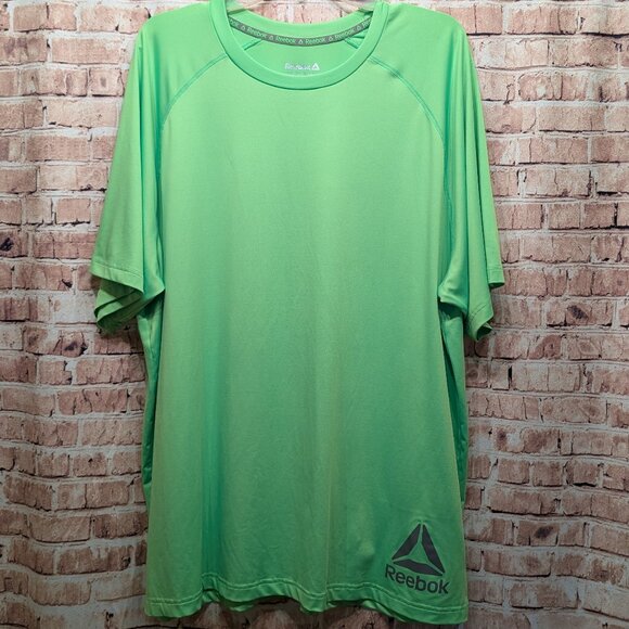 Reebok Polyester/Spandex Blend Short Sleeve T-Shirt Size 2XL - Picture 1 of 10